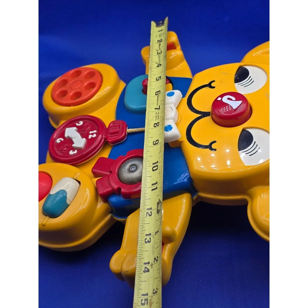 Matchbox Activity Bear Yellow Vintage 1982 Sensory Busy Board Crib Toy Nursery